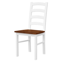 Jídelní židle BELLU I ořech/bílá