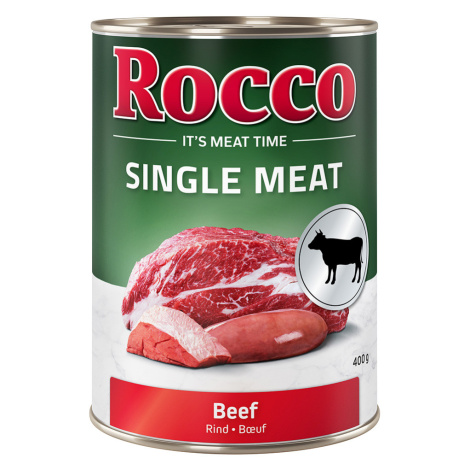 Výhodné balení Rocco Single Meat 24 x 400 g hovězí