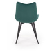 HALMAR Designová židle Minna tmavě zelená