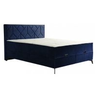 Dvoulůžková postel OMEGA - modrá 180 × 200 cm