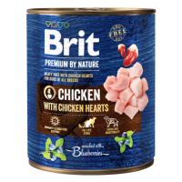Konzerva Brit Premium by Nature Chicken with Hearts 800g