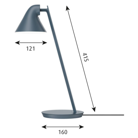 Louis Poulsen Louis Poulsen NJP Mini LED stolní lampa modrá