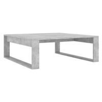 SHUMEE Konferenční stolek betonově šedý 100 × 100 × 35 cm dřevotříska, 808634