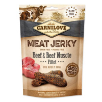 Pochoutka Carnilove Jerky hovězí se svalovinou, plátky 100g