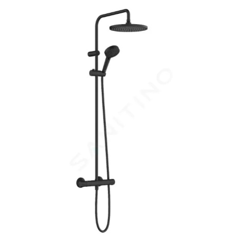 HANSGROHE Vernis Blend Sprchový set Showerpipe 240 s termostatem, 2 proudy, EcoSmart, matná čern