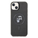 Karl Lagerfeld hard silikonové pouzdro iPhone 15 6.1" black Karl&Choupette Glitter MagSafe