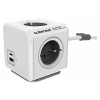 CubeNest PowerCube Extended USB PD 20W, A+C, 3m kabel, šedá