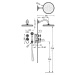 TRES-CLASIC 24235202 Podomítkový termostatický sprchový set - lesklý chrom