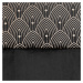 Dekorační vzorovaný velvet závěs s kroužky AGNETTA černá 140x250 cm (cena za 1 kus) MyBestHome