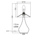 ACA Lighting Floor&Table stolní svítidlo KS1178T1PG