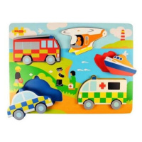 Bigjigs Toys Vkládací puzzle záchranáři