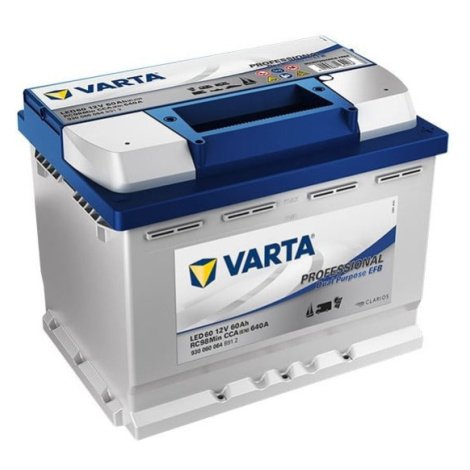 Autobaterie Varta Professional Dual Purpose EFB 60Ah, 12V, 640A, LED60