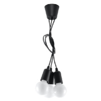 Černé závěsné svítidlo 15x15 cm Rene - Nice Lamps