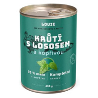 LOUIE krůtí s lososem (95% v pevné složce) a kopřivou 400 g