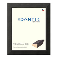 DANTIK rámeček 40 × 50, Caa Decapato černý plexi čiré