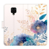 iSaprio flip pouzdro Ornamental Flowers 03 pro Xiaomi Redmi Note 9 Pro / Note 9S