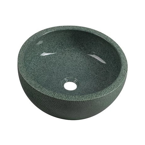 SAPHO PRIORI keramické umyvadlo, průměr 42 cm, zelená