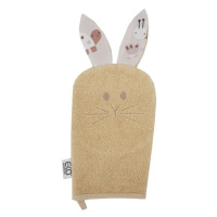 EKO Žínka bavlněná s oušky Bunny Beige 20x15 cm