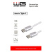Kabel WG USB-C na USB-C, 3A pro PD nabíječky až 60W, 1m, bílá