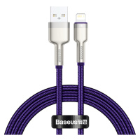 Kabel USB-Lightning Baseus Cafule, 2,4 A, 1 m (fialový)