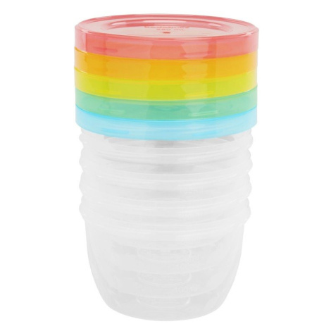 Badabulle Misky s víčky MAXI FUN COLORS 250 ml 5 ks