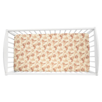 Prostěradlo Sleepee Vintage Animals Almond 120x60 cm