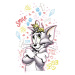 Umělecký tisk Tom a Jerry - Best Friends, 26.7x40 cm