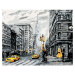 Diamantové malování - ŽLUTÉ TAXÍKY V NEW YORKU Rozměr: 40x50 cm, Rámování: vypnuté plátno na rám