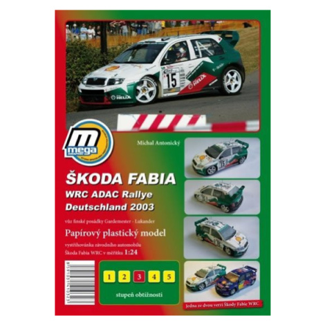 Škoda Fabia WRC ADAC Rallie Deutschland 2003/papírový model - Michal Antonický MegaGraphic