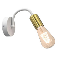 Nástěnná lampa DOW 1xE27/60W/230V bílá/zlatá
