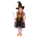 RAPPA - Dětský kostým čarodějnice s hvězdičkami (M) e-obal