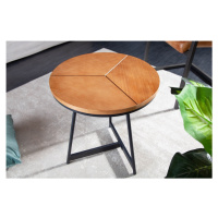 LuxD Designový odkládací stolek Faxon 45 cm imitace dub