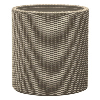 KETER Květináč Cylinder Planter L Silver grey