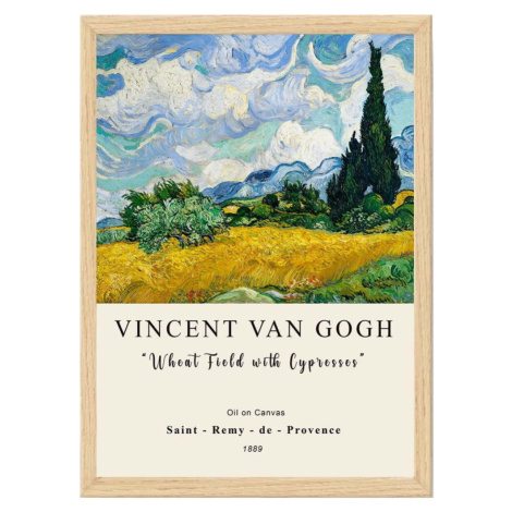 Plakát v rámu 55x75 cm Vincent van Gogh – Wallity