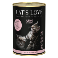 Cat's Love 6 x 400 g - Junior kuřecí