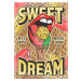 Ilustrace Ice cream colorful vintage flyer, IMOGI, 30x40 cm