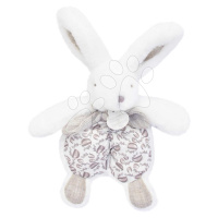 Plyšový zajíček na mazlení Bunny Comforter White Doudou et Compagnie v dárkovém balení bílý 18 c