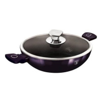 BERLINGERHAUS WOK pánev s titanovým povrchem 30 cm Purple Eclipse Collection