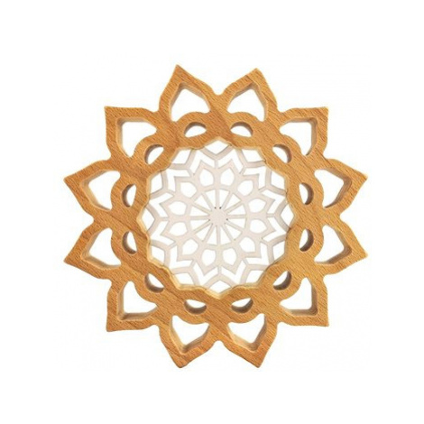 AMADEA Mandala s vkladem na zavěšení, masivní dřevo, průměr 30 cm