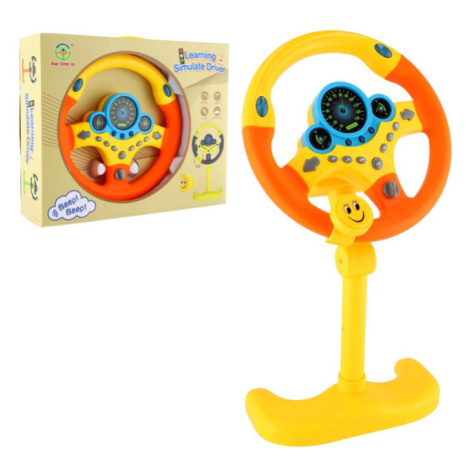 Volant plast průměr 25cm na baterie se zvukem se světlem EN mluvící v krabici 36x30x10cm Teddies