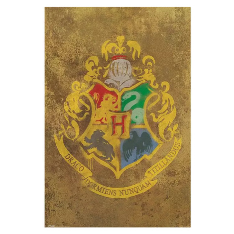 Plakát Harry Potter - Bradavický erb Pyramid