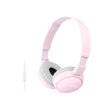 SONY stereo sluchátka MDR-ZX110AP, růžová