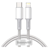 Kabel Baseus High Density Braided Cable Type-C to Lightning, PD,  20W, 1m (white)
