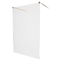 MEXEN/S KIOTO samostatně stojící sprchová zástěna 130 x 200, transparent 8 mm, růžové zlato 800-