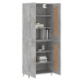 vidaXL Skříň highboard betonově šedá 69,5x34x180 cm kompozitní dřevo