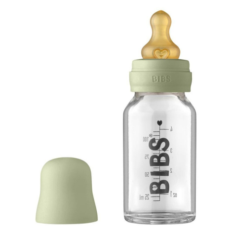 BIBS Baby Bottle skleněná láhev Sage 110ml