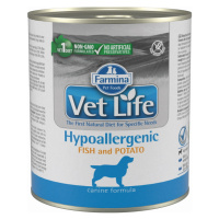 VET LIFE Natural Hypoaller Fish&Potato konzerva pro psy 300 g