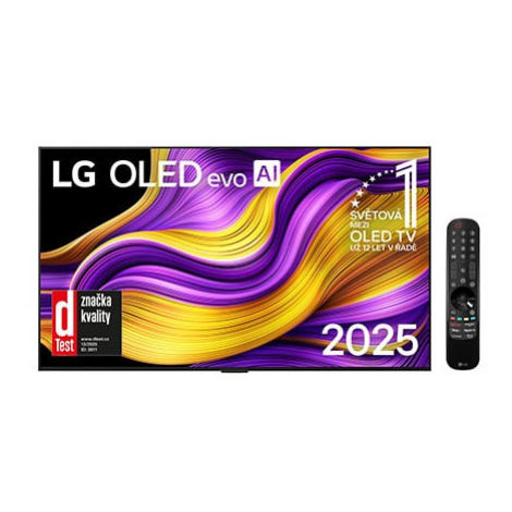 55 " LG OLED evo AI G5 4K Smart TV 2025 verze pro montáž na stěnu - 5 let záruka na OLED panel