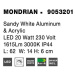 NOVA LUCE nástěnné svítidlo nad zrcadlo MONDRIAN bílý hliník a akryl LED 20W 220-240V 3000K IP44