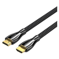 Vention Cotton Braided 4K HDMI Male to Male Cable 15M Black Zinc Alloy Type